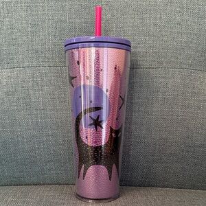 Starbucks Collectors Halloween 2020 Black Cat Moon 24oz Cold Cup Tumbler NWT